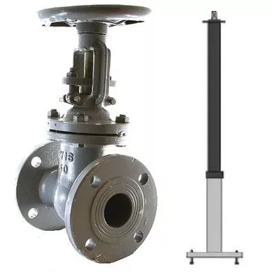 Ключ телескопический д/задвижки Ду 40-50  L=1050-1750 мм
