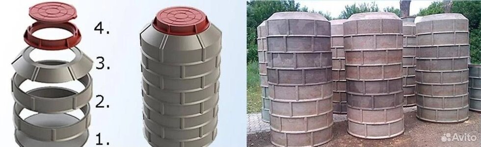 Кольцо полимерно-песч. 1,0м*0,2 м