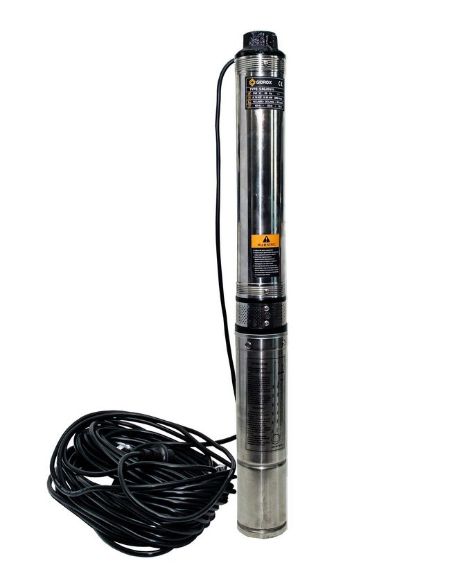 Насос  скважинный GIDROX 3QJD2/21 (45/89) кабель 40 м  60м